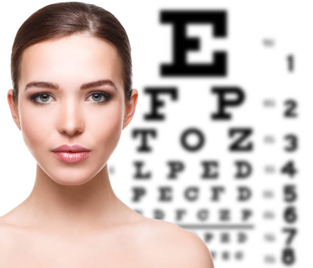 istock Woman and eye chart 1179921491