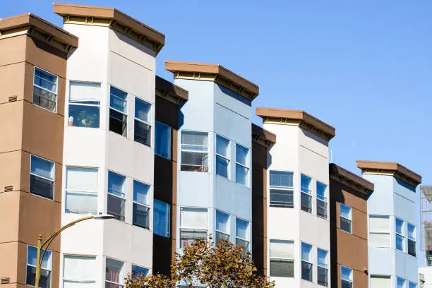 Photo of Exterior view of multifamily residential building; South of Market District, San Francisco