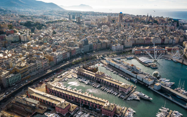 istock Aerial view of Genoa 1179936856