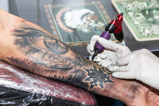 istock Details of a tattoo artist work 1179941689