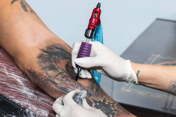 istock Details of a tattoo artist work 1179941708