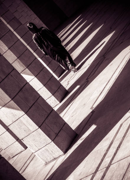 Woman on the way to prayer
