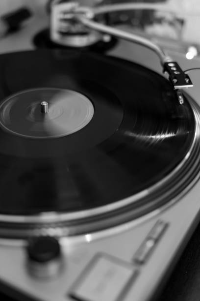 istock vinyl record on turntable player music vintage retro 1179950230