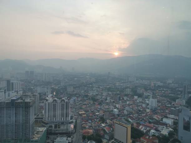 istock Sunset from The Top of Penang Komtar 1179953348