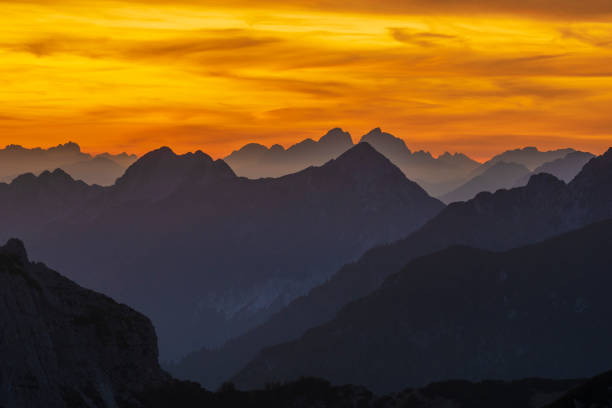 istock Julian Alps after sunset, close-up 1179956289