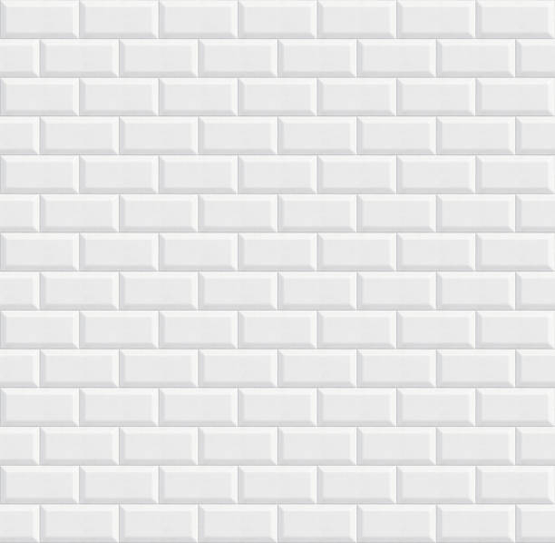 원활한 세라믹 타일, 흰색 벽 질감 - wall tiles 뉴스 사진 이미지