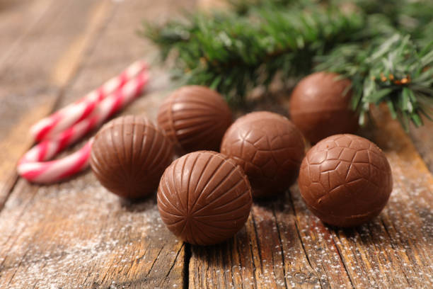 istock chocolate ball for christmas day 1179964529