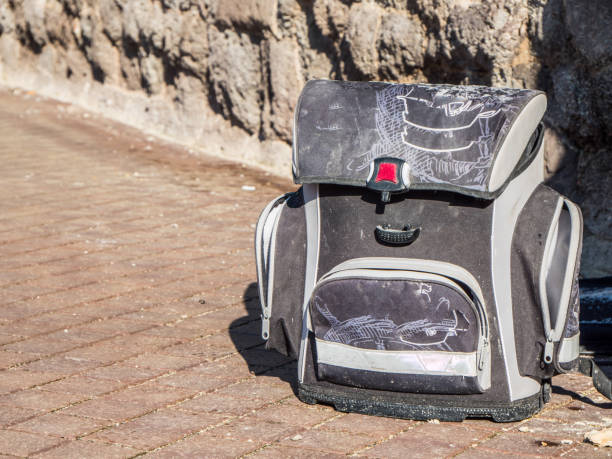 istock lonely satchel at the crime scene 1179969418