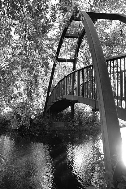 Suspension Bridge stock photo