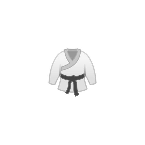 istock Martial Judo, Wrestling Uniform Vector Icon. Isolated Sports Uniform Emoticon Illustration 1179969958