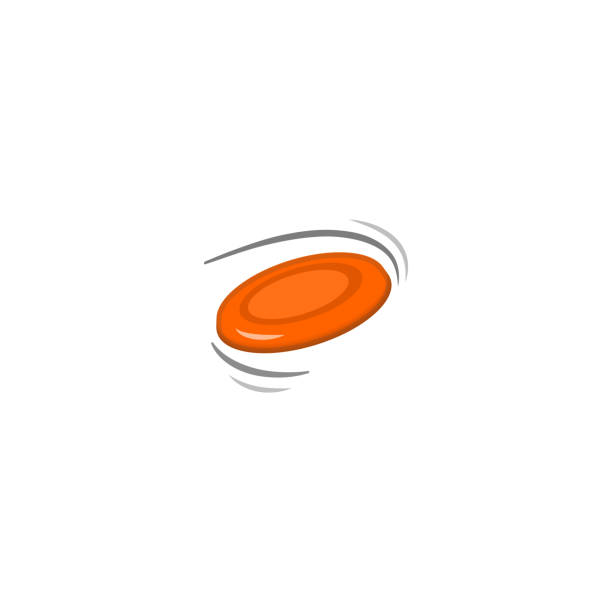 illustrations, cliparts, dessins animés et icônes de frisbee, icône flying disc vector. isolated flying disc championship emoji, illustration d'émoticône - disque volant