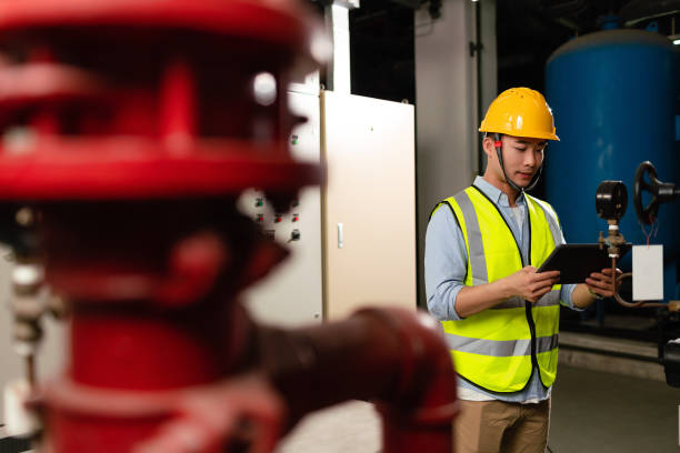 istock An Asia man working in the engine room 1179971400