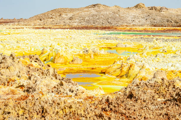 istock Inside the explosion crater of Dallol volcano, Danakil Depression, Ethiopia 1179971535