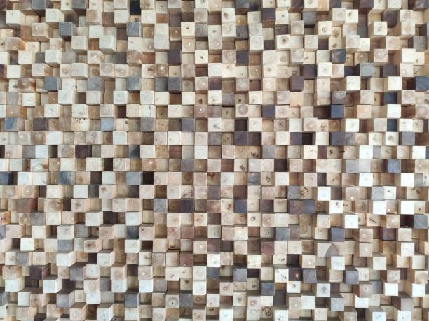 istock Wooden blocks stacked for seamless background. 1179972388