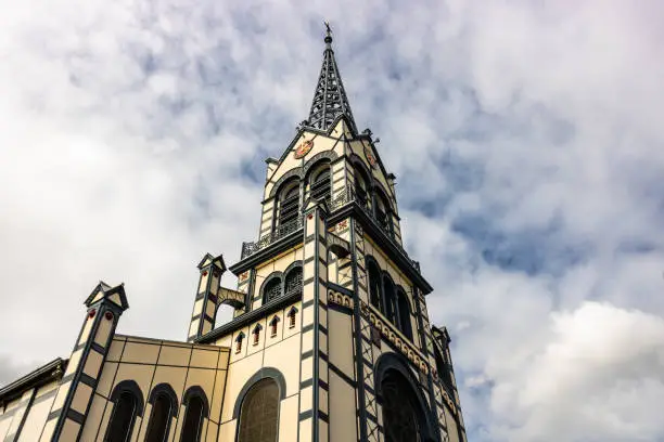 Photo of St. Louis Cathedral in Fort de France, Martinique, Caribbean, 2019.