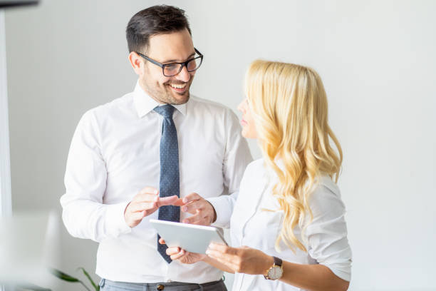istock Business discussion and digital tablet 1179975325