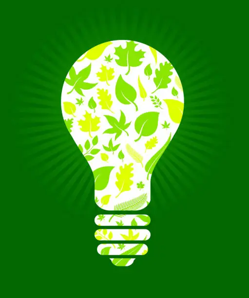 Vector illustration of Green ideas