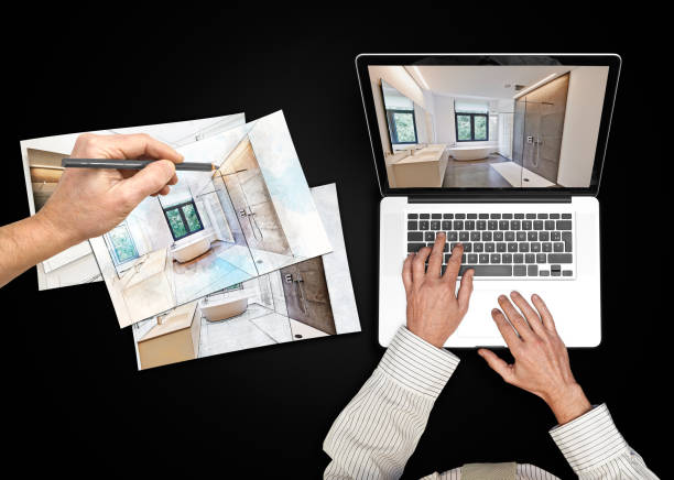istock Businessman wearing a white shirt  working on his laptop 1179978095