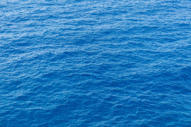 istock Blue sea surface with waves aerial view 1179989761