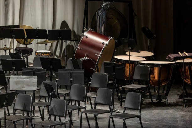 istock stage is all prepared for the evenings concert 1179991022