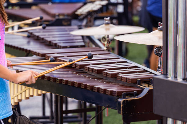 istock several sideline percussionists performing at an outdoors rehearsal 1179991215