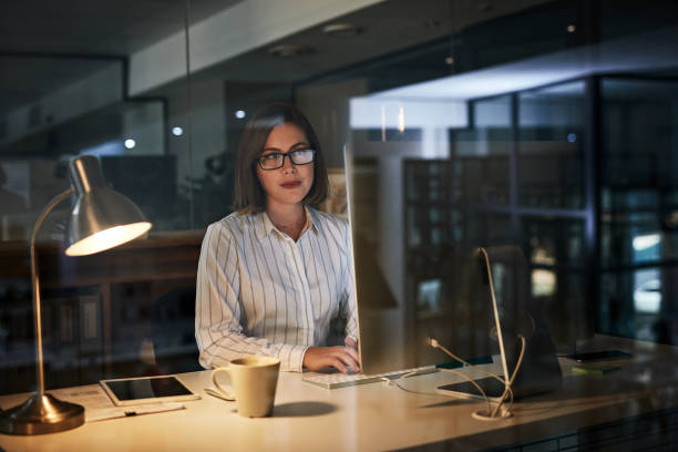 istock Getting through the last of her deadlines 1179991574