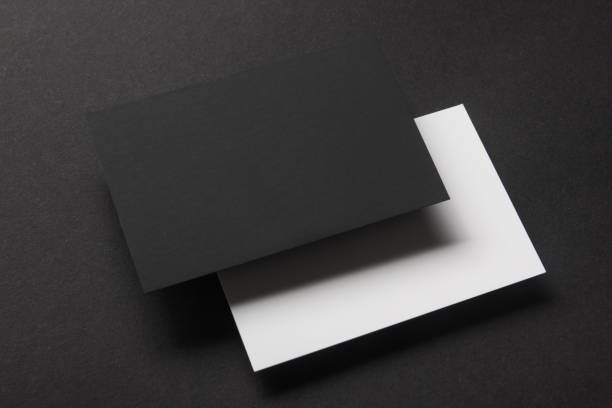 istock Business cards blank. Mockup on color background. Flat Lay. copy space for text 1179993043