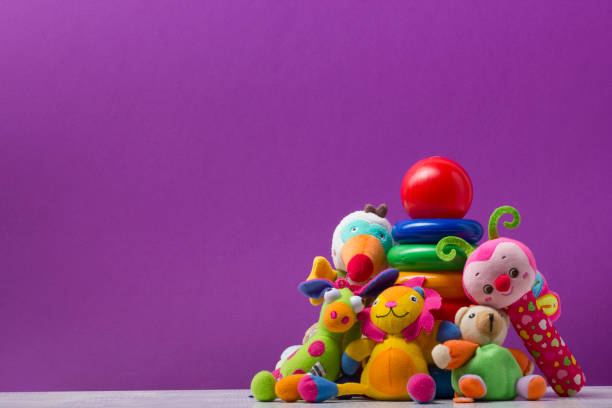 istock Kids educational developing toys frame on white background. Top view. Flat lay. Copy space for text 1179993969