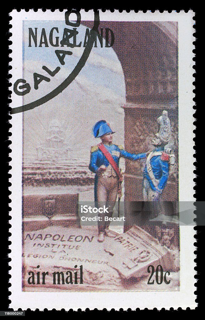 Marca Postal de Napoleão Bonaparte - Foto de stock de Antigo royalty-free