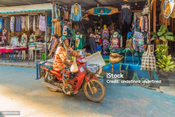 A View Of A Street Scene In Ko Lipe Thailand Stock Photo - Download Image Now - Koh Lipe, Street, Adult