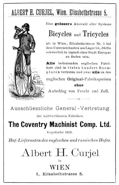 istock Ad for bicycles and tricycle by Albert H. Curjel, Vienna 1180006048
