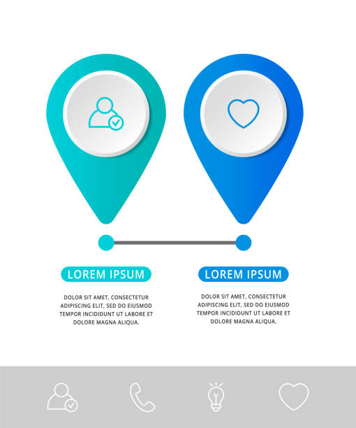 Two Point Line Chart Card Visual 130+ Map With Two Points Stock Illustrations, Royalty-Free Vector ...