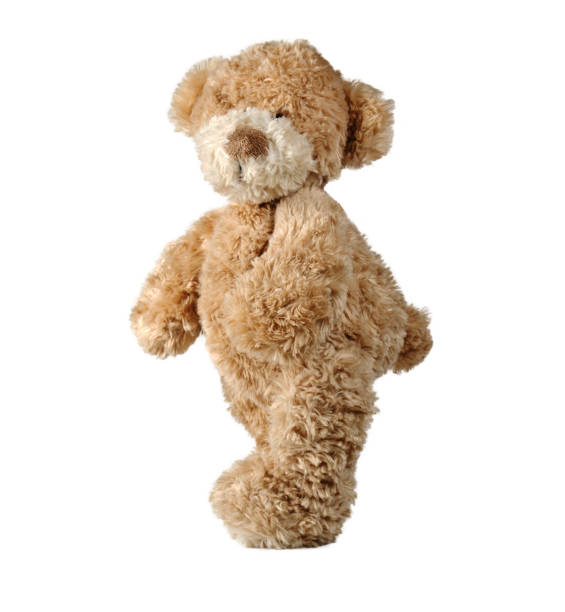 istock Cute bear toy isolated on white background 1180014173