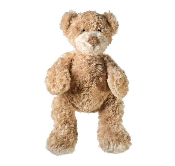 istock Cute bear toy isolated on white background 1180014189