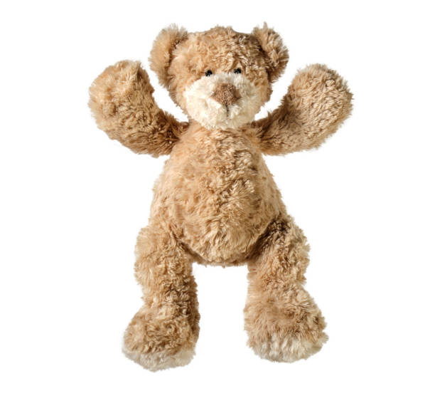 istock Cute bear toy isolated on white background 1180014226