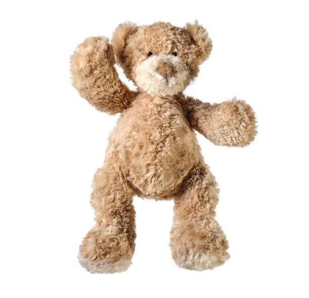 istock Cute bear toy isolated on white background 1180014303