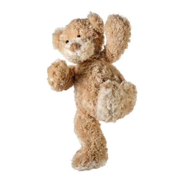 istock Cute bear toy isolated on white background 1180014350