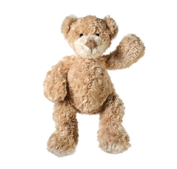 istock Cute bear toy isolated on white background 1180014359