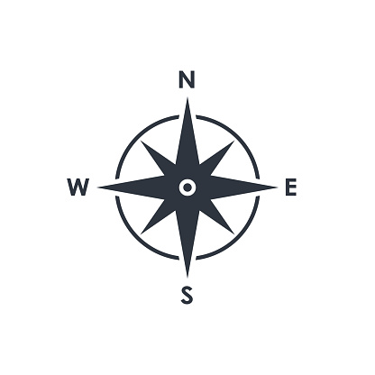 trend Temerity skorsten Compass Symbol Stock Illustration - Download Image Now - Navigational  Compass, Simplicity, North - iStock