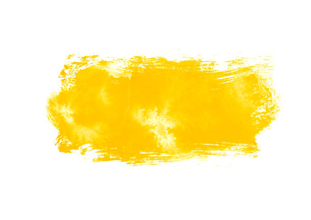 istock Yellow color graphic patches graphic brush strokes design effect element for background 1180014859