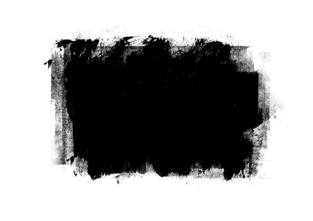 istock Black color graphic patches graphic brush strokes design effect element for background 1180016548