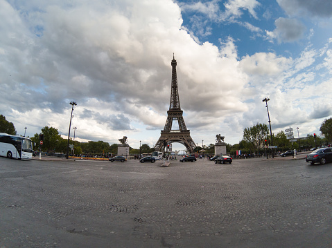 Photo taken in Paris during beautiful summer day - Eiffel Tower
