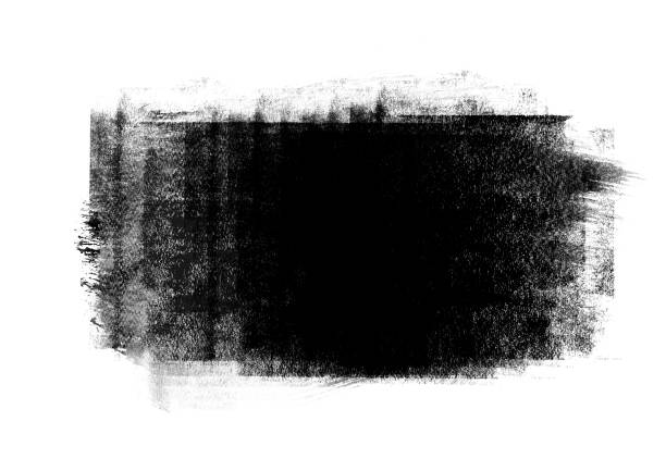 istock Black color graphic patches graphic brush strokes design effect element for background 1180017968