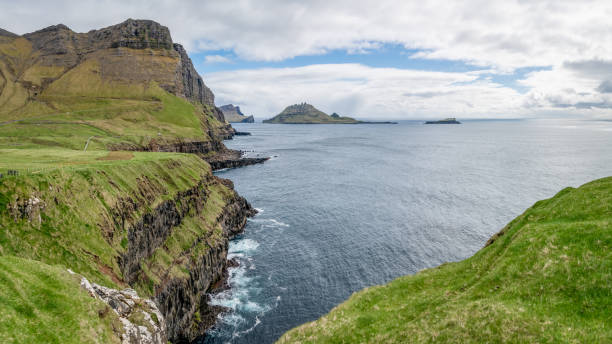 istock Dramatic landscape on Faroe Islands in the north Atlantic 1180029489