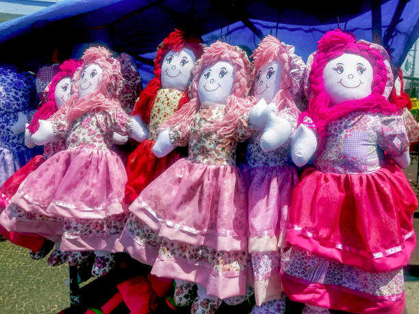 istock Crafts of colorful dolls 1180033843