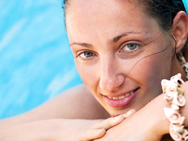 istock Woman in swimming pool 118003451
