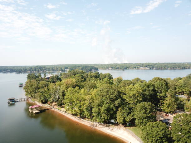 istock Lake Wylie, North Carolina from a drone. 1180036476