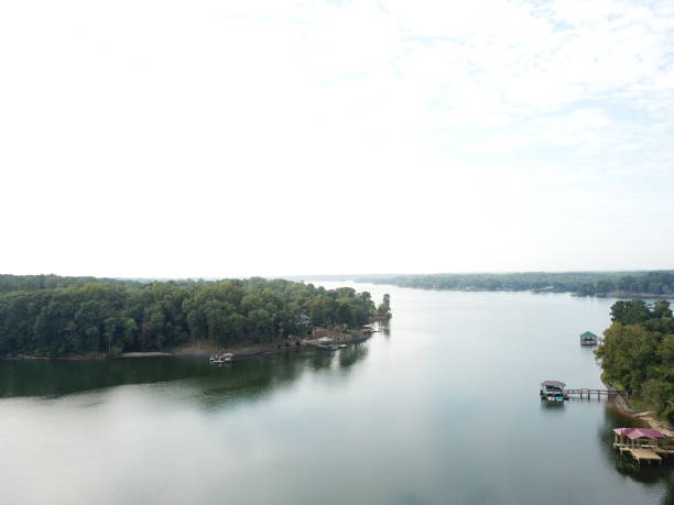 istock Lake Wylie, North Carolina from a drone. 1180036558