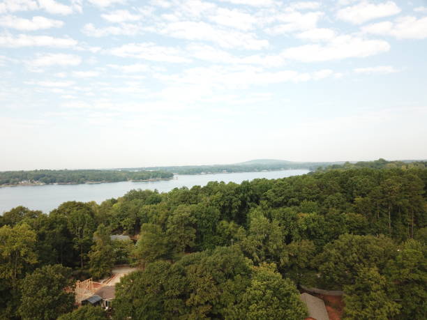 istock Lake Wylie, North Carolina from a drone. 1180036578