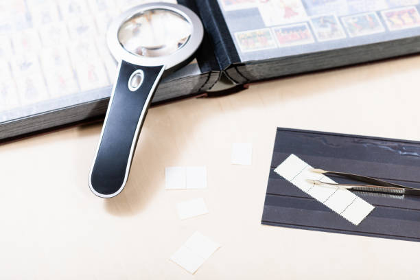 istock postage stamps and stamp collecting items 1180040534
